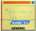 Generic Zyprexa (tm) 2.5mg (30 Pills)