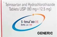 Generic Micardis Hct (tm) Telmisartan 80mg + Hydrochlorothiazide 12.5mg (60 Pills)