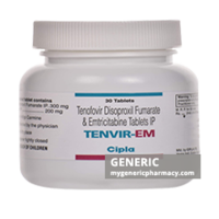 Generic Truvada (tm) Emtricitabine-Tenofovir 200mg + 300mg