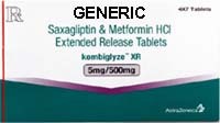 Generic Kombiglyze XR (tm) Saxagliptin (5mg) + Metformin (500mg) (56 Pills)